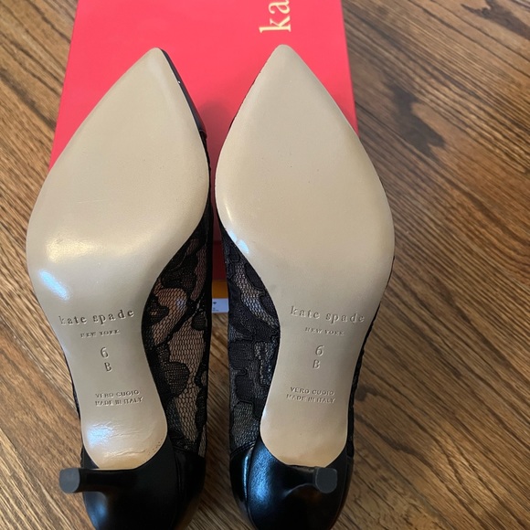 Kate Spade Black Lace Heels - Picture 7 of 11